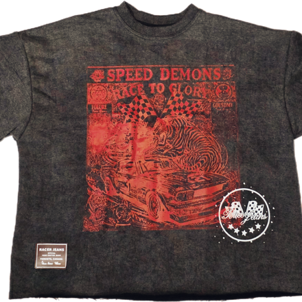 SPEED DE DEMON SHIRT ( WASHED BLACK )